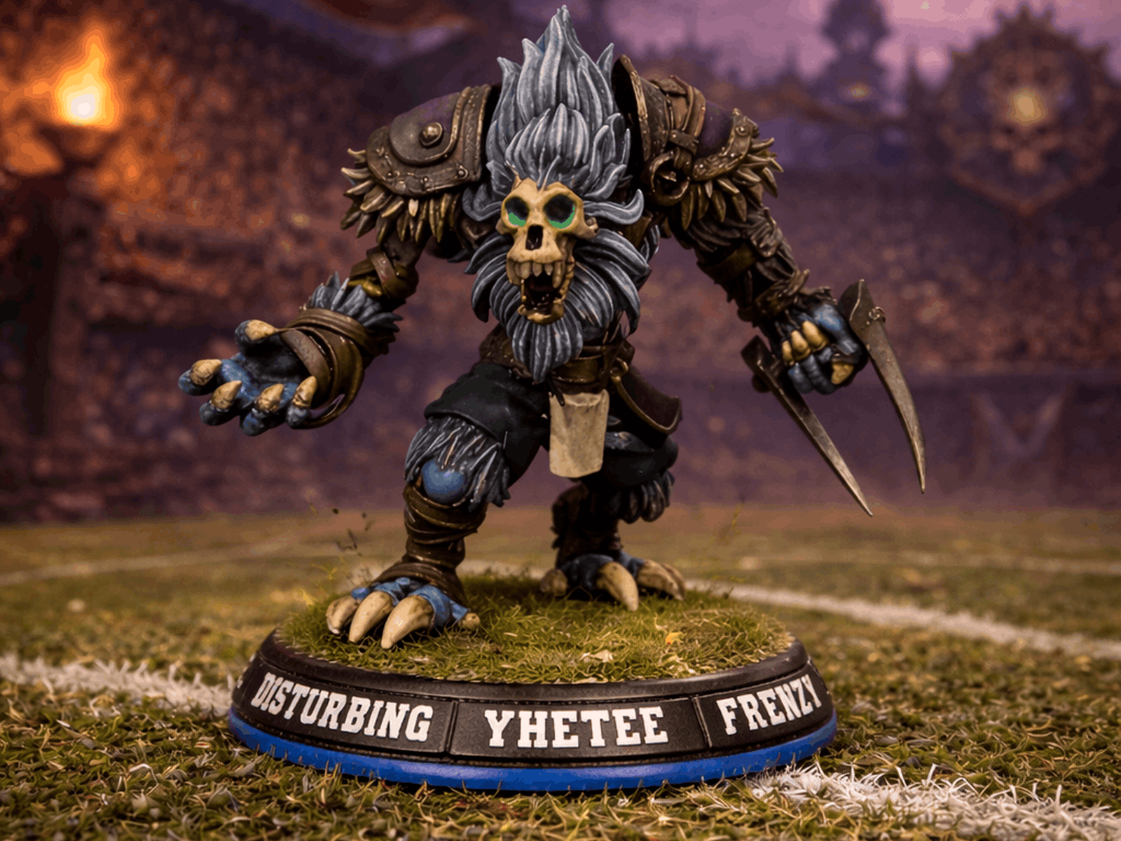A premium 40mm fantasy football star player base
