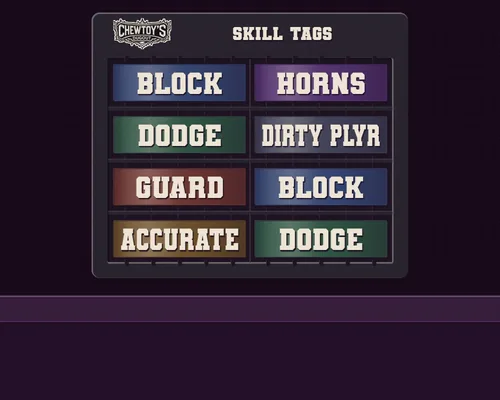 The Skill Builder: an eight-tag sheet filled with the picked skills, colour-coded by school